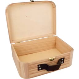 Boîte de rangement en bois brut — vue 2