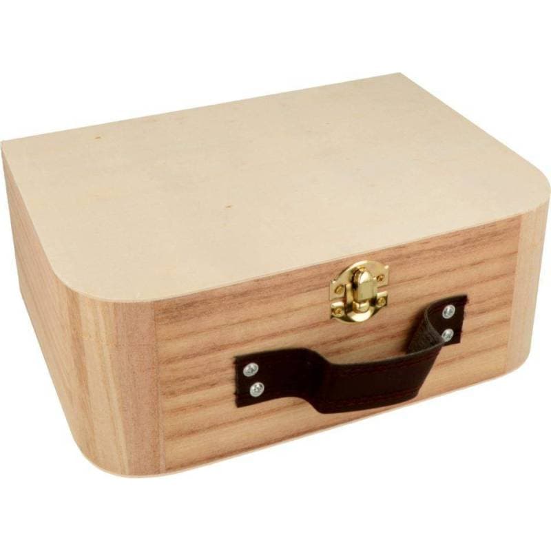 Boîte de rangement en bois brut — vue 1