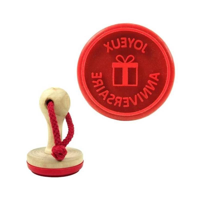 Tampon à biscuit JOYEUX ANNIVERSAIRE — vue 1