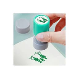 Tampon encreur enseignant Avec aide (vert) — vue 2