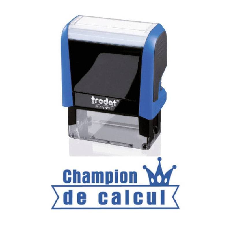 Tampon enseignant encreur Champion de calcul Trodat — vue 1