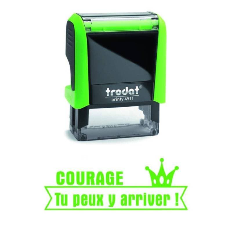 Tampon enseignant encreur Courage tu peux y arriver Trodat — vue 1