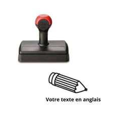 Tampon encreur enseignant à personnaliser en anglais Shiny — vue 1