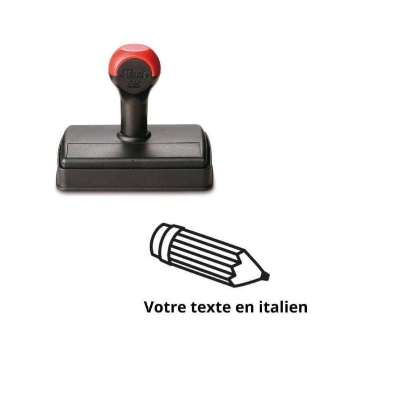 Tampon encreur enseignant à personnaliser en italien Shiny — vue 1