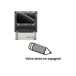 Tampon encreur enseignant à personnaliser en espagnol Imprint — vue 1