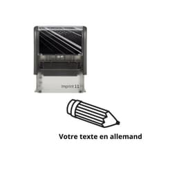 Tampon encreur enseignant à personnaliser en allemand Imprint — vue 1