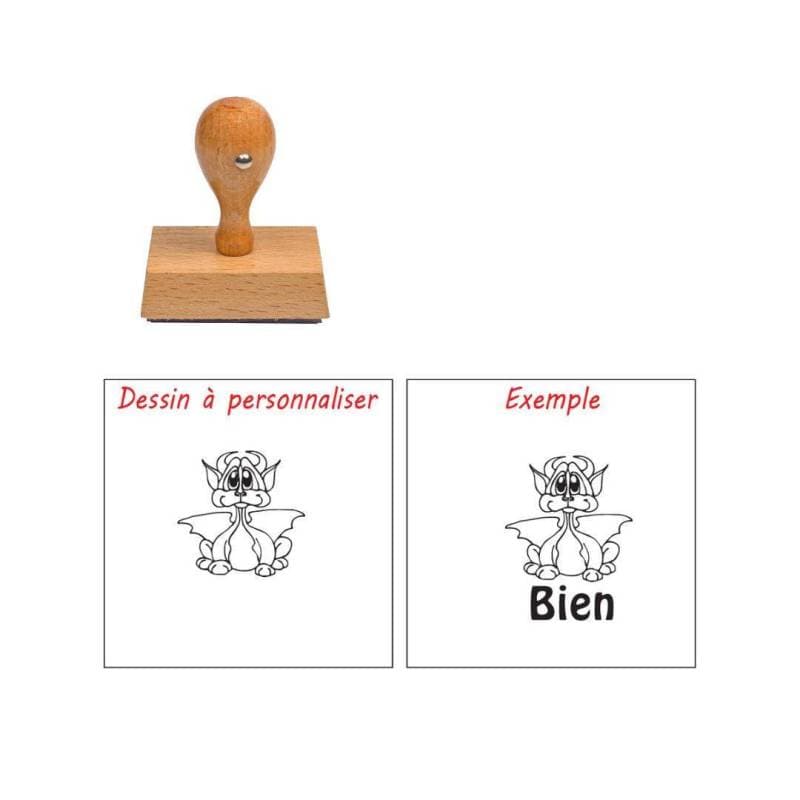 Tampon enseignant dragon à personnaliser n°68 — vue 1