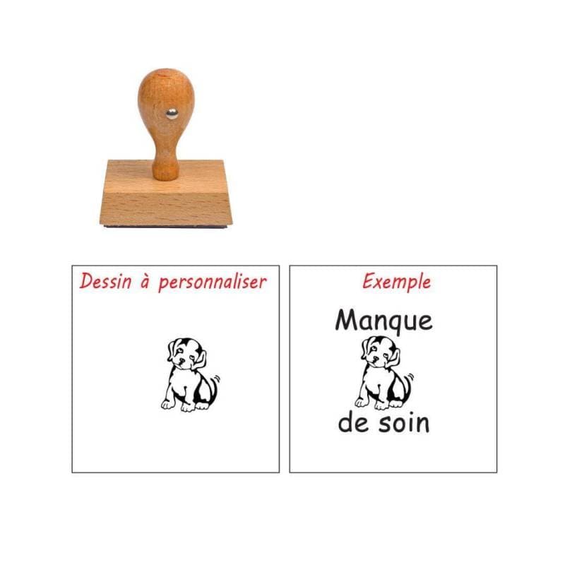 Tampon enseignant chien à personnaliser n°75 — vue 1