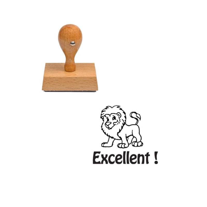 Tampon enseignant excellent lion n°71 — vue 1