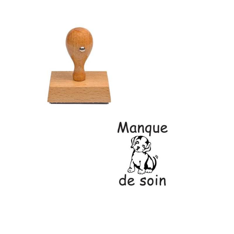 Tampon enseignant manque de soin chien n°75 — vue 1