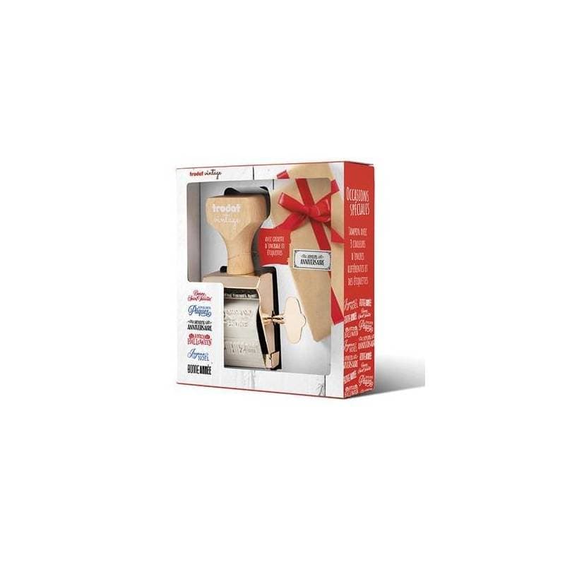 Coffret tampon vintage spécial fête — vue 1