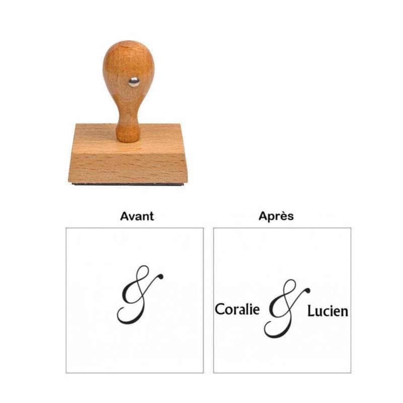 Tampon personnalisé pour mariage & — vue 1