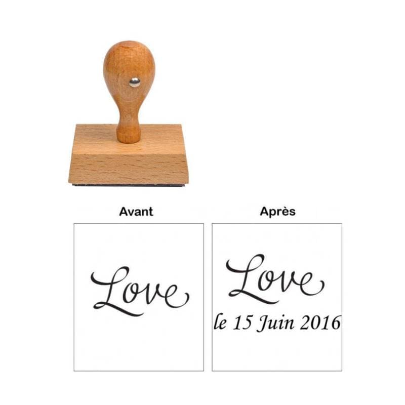 Tampon personnalisé pour mariage Love — vue 1