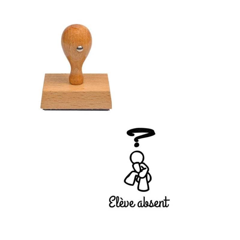 Tampon enseignant élève absent bonhomme n°174 — vue 1