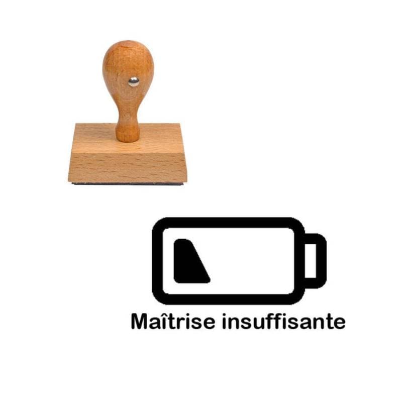 Tampon enseignant maîtrise insuffisante batterie n°235 — vue 1