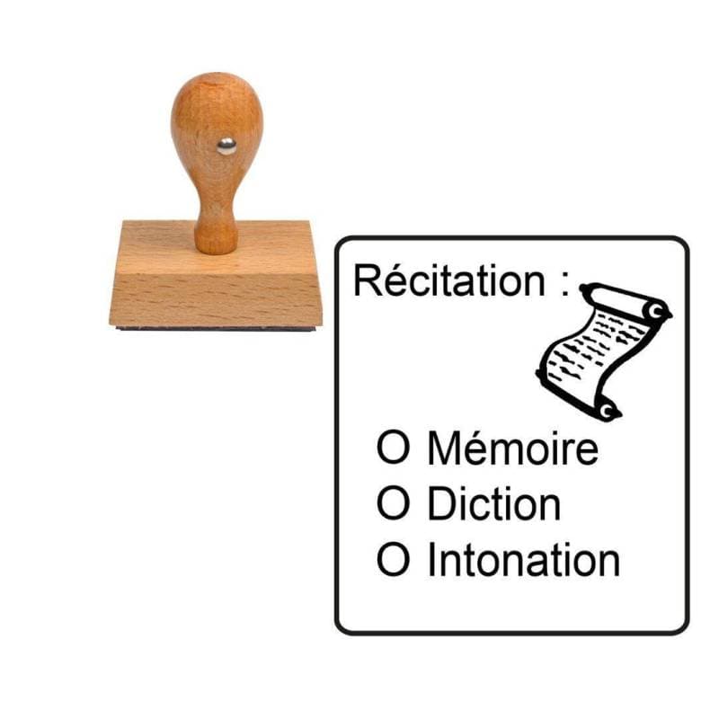 Tampon enseignant Récitation évaluation n°341 — vue 1
