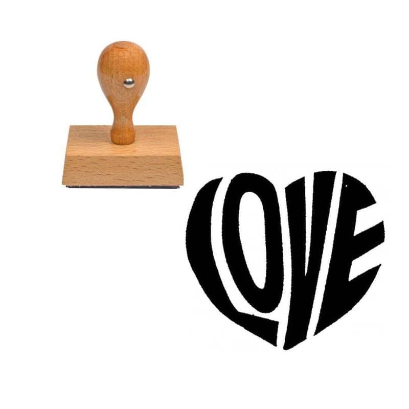 Tampon pour mariage Love coeur — vue 1