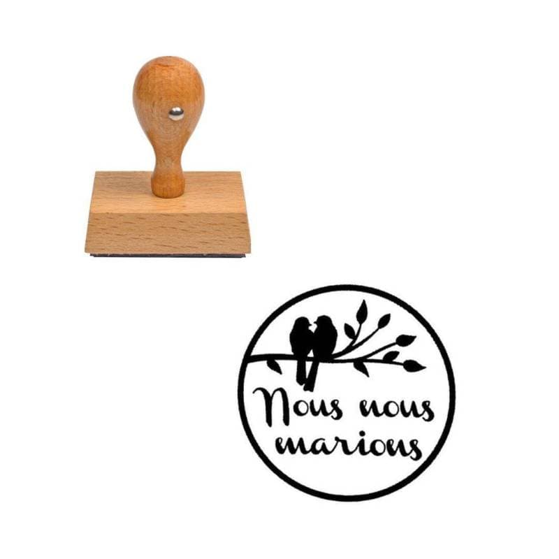 Tampon pour mariage Nous nous marions — vue 1