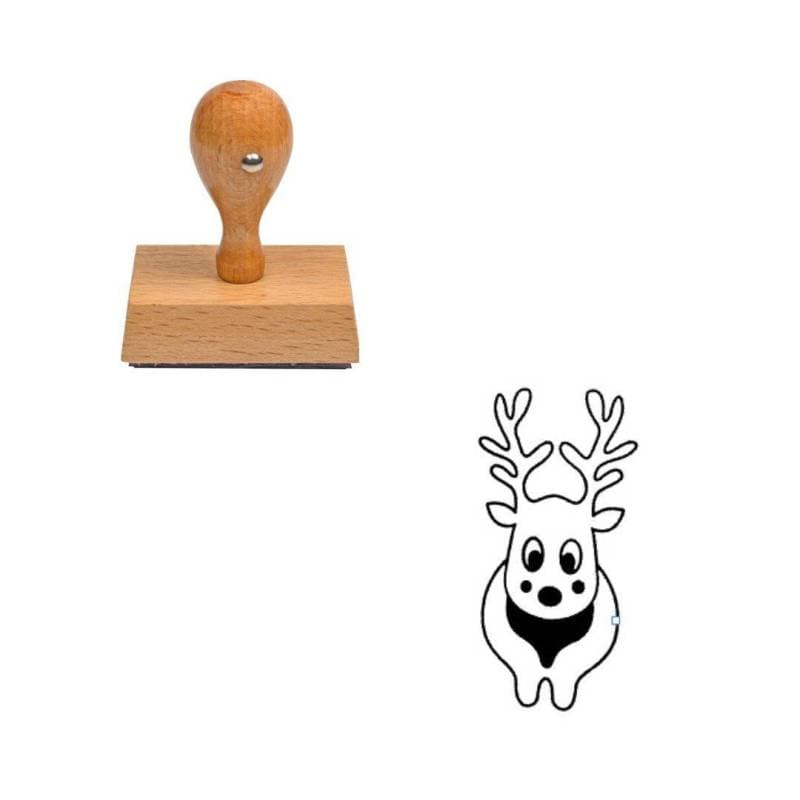 Tampon Noël Cerf — vue 1
