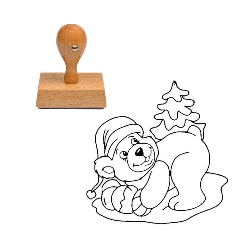 Tampon Noël Ours — vue 1