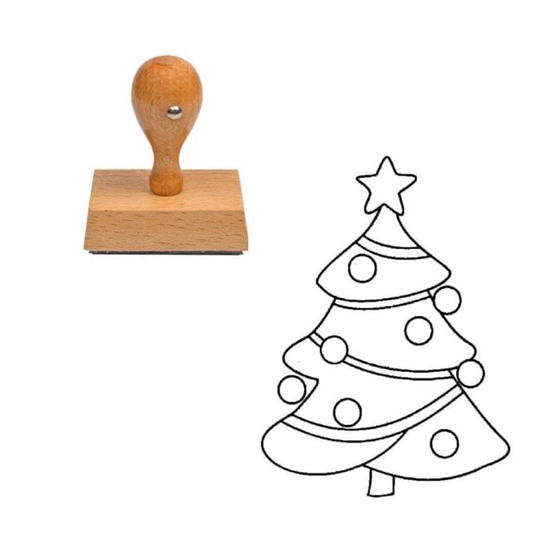 Tampon Noël Sapin — vue 1