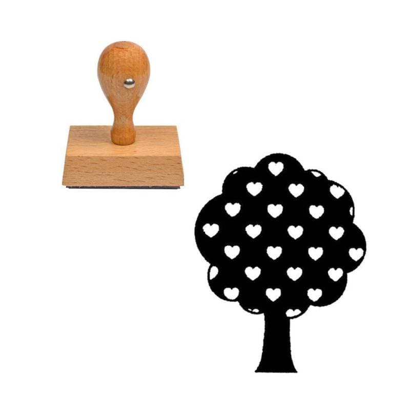 Tampon Arbre en cœur — vue 1