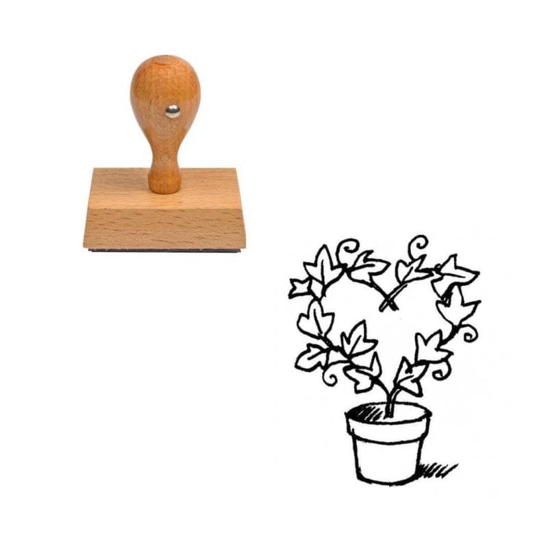 Tampon fleur Plante en pot — vue 1