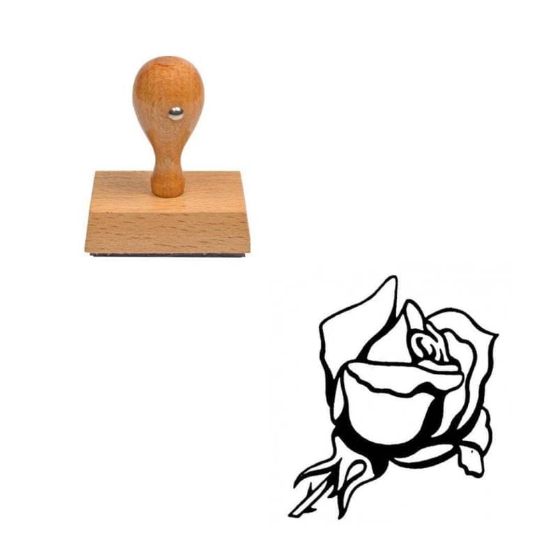 Tampon fleur Rose sans tige — vue 1