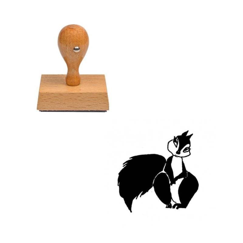 Tampon animaux Ecureuil en bois — vue 1