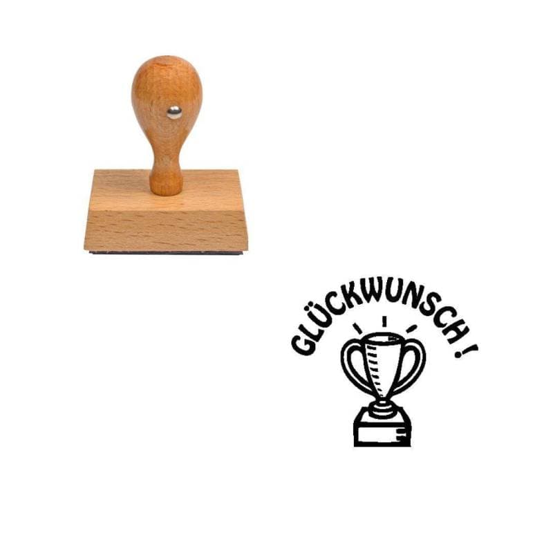 Tampon allemand Gluckwunsch ! — vue 1