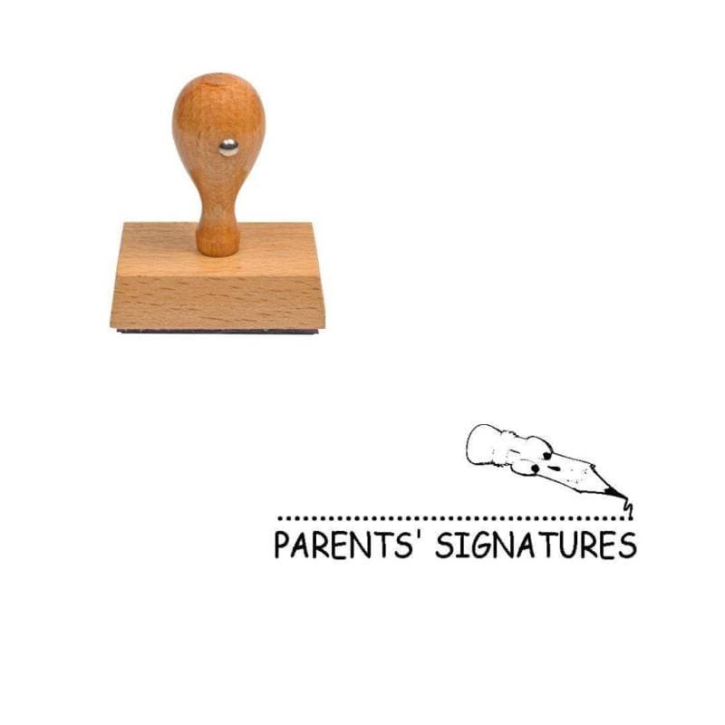 Tampon anglais Parent's signatures — vue 1