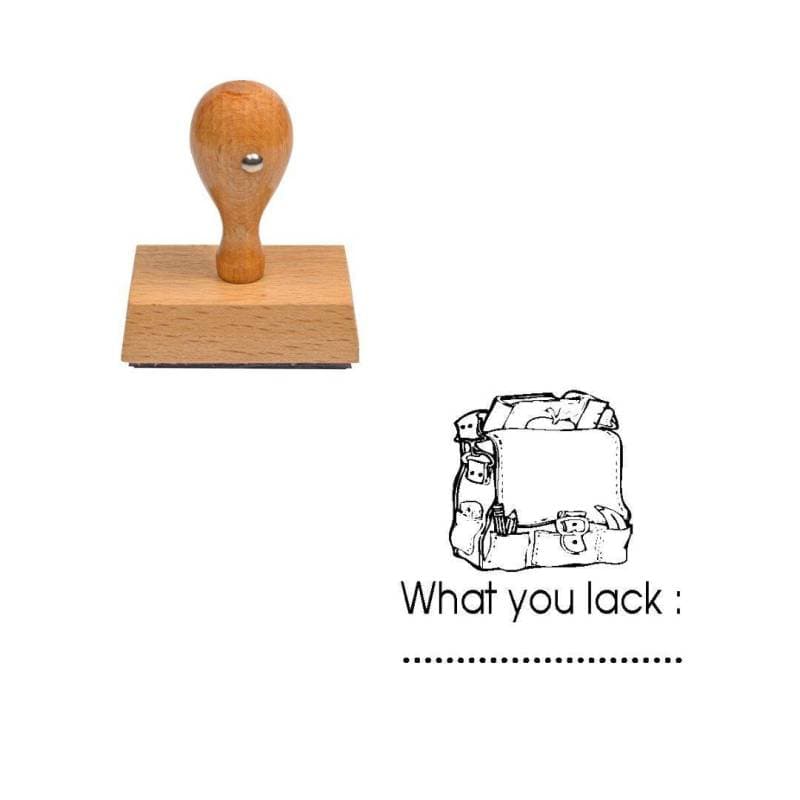Tampon anglais What you lack — vue 1