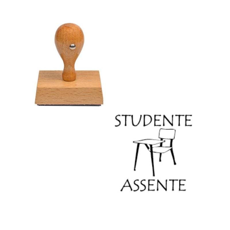 Tampon italien Studente assente — vue 1