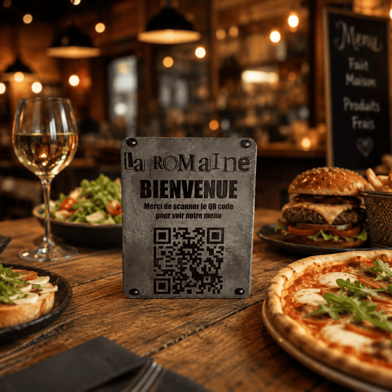 Plaque qr code personnalisé — vue 1